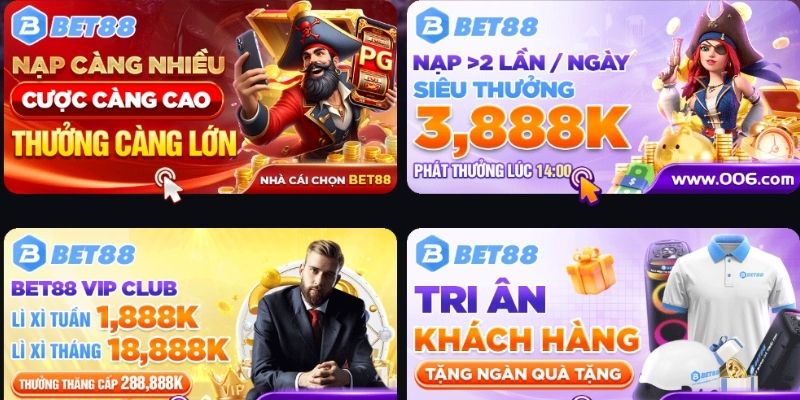 Khuyến mãi tại Bet88 bảo hiểm cược thua 